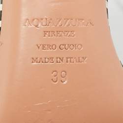 مملوكة مسبقًا صندل أكوازورا برادايس سويدي وردي تروبيكانا بشراشيب خرز حزام كاحل 39