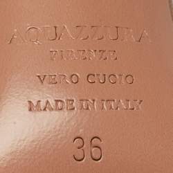 مملوكة مسبقًا Aquazzura Tequila Size 36 Beige Leather Ankle Strap Sandals