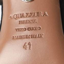 Pre Owned حذاء كعب عالي أكوازورا ماتيلد سويدي أسود مقاس 41