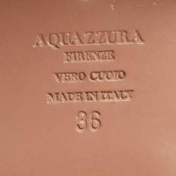 مملوكة مسبقًا صندل سلايد أكوازورا تروبيكانا برم بوم مقاس 36 رافيا بيج