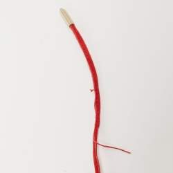 Pre Owned Aquazzura Red Suede Tango Curvy Lace-Up Sandals Size 37