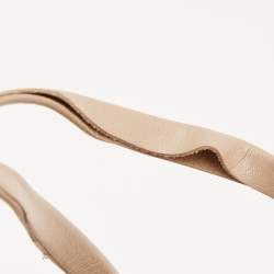 Pre Owned Aquazzura Beige Leather Strappy Platform Sandals Size 41