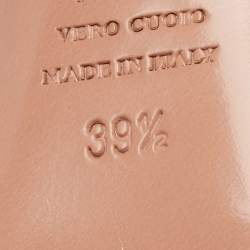 Pre Owned  Aquazzura Pink Suede Bow Tie Pumps Size 39.5