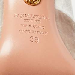 Pre Owned Aquazzura Grey Velvet Forever Marilyn Pumps Size 39