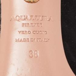 Pre Owned Aquazzura Black Suede and Mesh Dalia Pumps Size 38