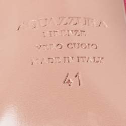 Pre Owned Aquazzura Pink Suede Super Model Sandals Size 41