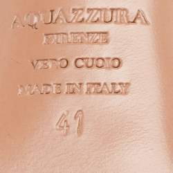 Pre Owned Aquazzura Black Suede Belgravia Lace Up Pumps Size 41