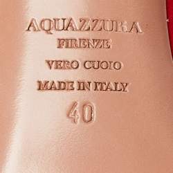 Pre Owned Aquazzura Red Suede Sexy Thing Cutout Sandals Size 40