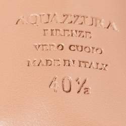 Pre Owned Aquazzura Pink PVC So Nude Slingback Sandals Size 40.5