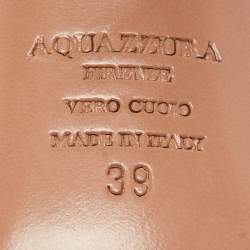 Pre Owned Aquazzura Red Suede Wild Thing Ankle Tie Sandals Size 39