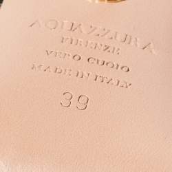 Pre Owned Aquazzura Black Lace and Suede After Dark Pumps Size 39