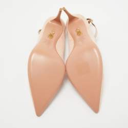 Pre Owned Aquazzura Pink Suede Dolce Vita Pumps Size 41