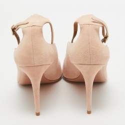 Pre Owned Aquazzura Pink Suede Dolce Vita Pumps Size 41