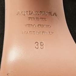 Pre Owned Aquazzura Black Suede Alix Ankle Strap Pumps Size 39