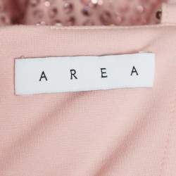 Area Candy Rose Jersey Crystal Embellished Mini Dress S