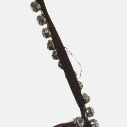 Pre Owned توب أريا كورسيه مزين معدني خمري مقاس وسط