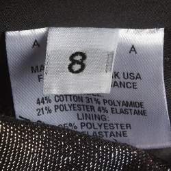 Pre Owned توب أريا كورسيه مزين معدني خمري مقاس وسط