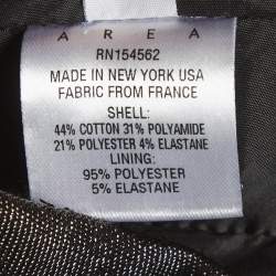 Pre Owned توب أريا كورسيه مزين معدني خمري مقاس وسط