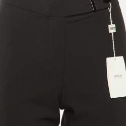 Pre Owned Armani Collezioni Black Wool Pants S