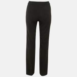 Pre Owned Armani Collezioni Black Wool Pants S