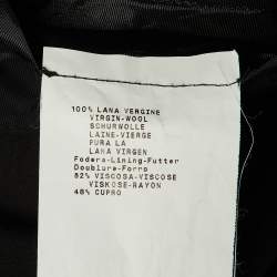 Pre Owned Armani Collezioni Black Wool Pants S