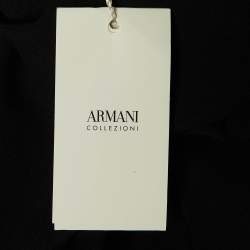 Pre Owned Armani Collezioni Black Wool Pants S