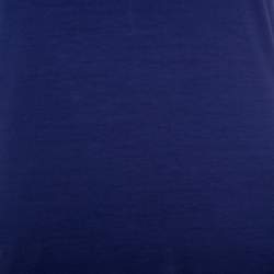 Pre Owned Armani Collezioni Blue Jersey Tank Top L