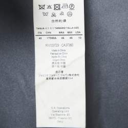 Pre Owned Armani Collezioni Grey Silk Trousers L