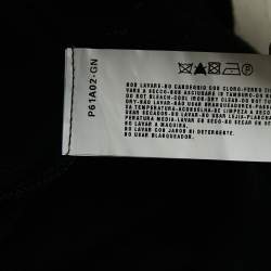 مملوكة مسبقًا Armani Collezioni Black Jersey Belted Midi Dress M