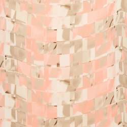 Pre Owned Armani Collezioni Pink Printed Silk Short Dress M