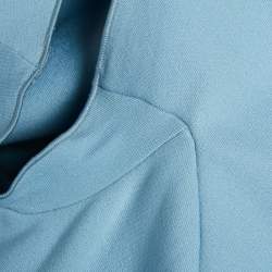 Pre Owned Armani Collezioni Blue Jersey Midi Dress M