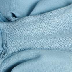 Pre Owned Armani Collezioni Blue Jersey Midi Dress M