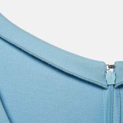 Pre Owned Armani Collezioni Blue Jersey Midi Dress M