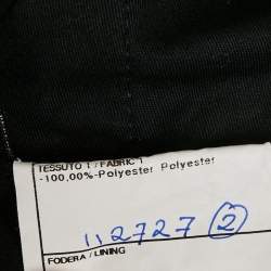 مملوكة مسبقًا Armani Collezioni Black Crepe Buckle Detail Trousers L