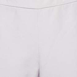 Armani Collezioni Light Purple Crepe Wide-Leg Trousers M