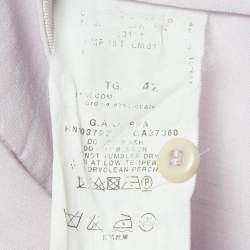 Armani Collezioni Light Purple Crepe Wide-Leg Trousers M