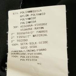 Pre Owned Armani Collezioni Black Chiffon Sequin Embellished Mini Dress M