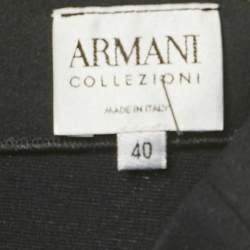 Pre Owned Armani Collezioni Black Jersey Pencil Skirt S