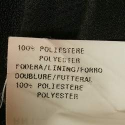 Pre Owned Armani Collezioni Black Crepe Flared Pants Suit M