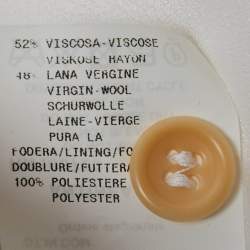 Pre Owned Armani Collezioni Cream Crepe Tailored Suit M