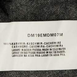 Pre Owned Armani Collezioni Grey Cashmere Wrap Cardigan M