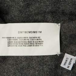 Pre Owned Armani Collezioni Grey Cashmere Wrap Cardigan M