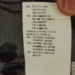 Pre Owned Armani Collezioni Grey Floral Jacquard Jacket L