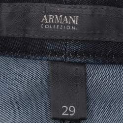 Pre Owned Armani Collezioni Blue Denim Jeans M
