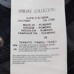 Pre Owned Armani Collezioni Blue Denim Jeans M