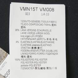 Pre Owned تنورة أرماني كوليزوني صوف أزرق كحلي واسعة صغيرة