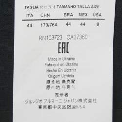 Pre Owned تنورة أرماني كوليزوني صوف أزرق كحلي واسعة صغيرة