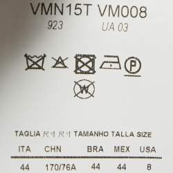 Pre Owned تنورة أرماني كوليزوني صوف أزرق كحلي واسعة صغيرة