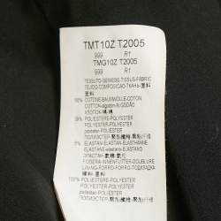 مملوكة مسبقًا جاكيت بليزر أرماني كوليزوني غاباردين أسود بقصّة ضيّقة مقاس صغير (سمول)