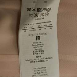 مملوكة مسبقًا فستان إيمبريو أرماني وردي صوف كريب شيفت مقاس صغير (سمول)